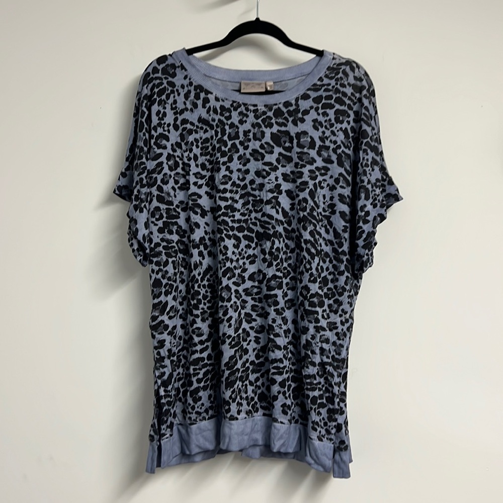 Dantelle Leopard Print Oversized Tee